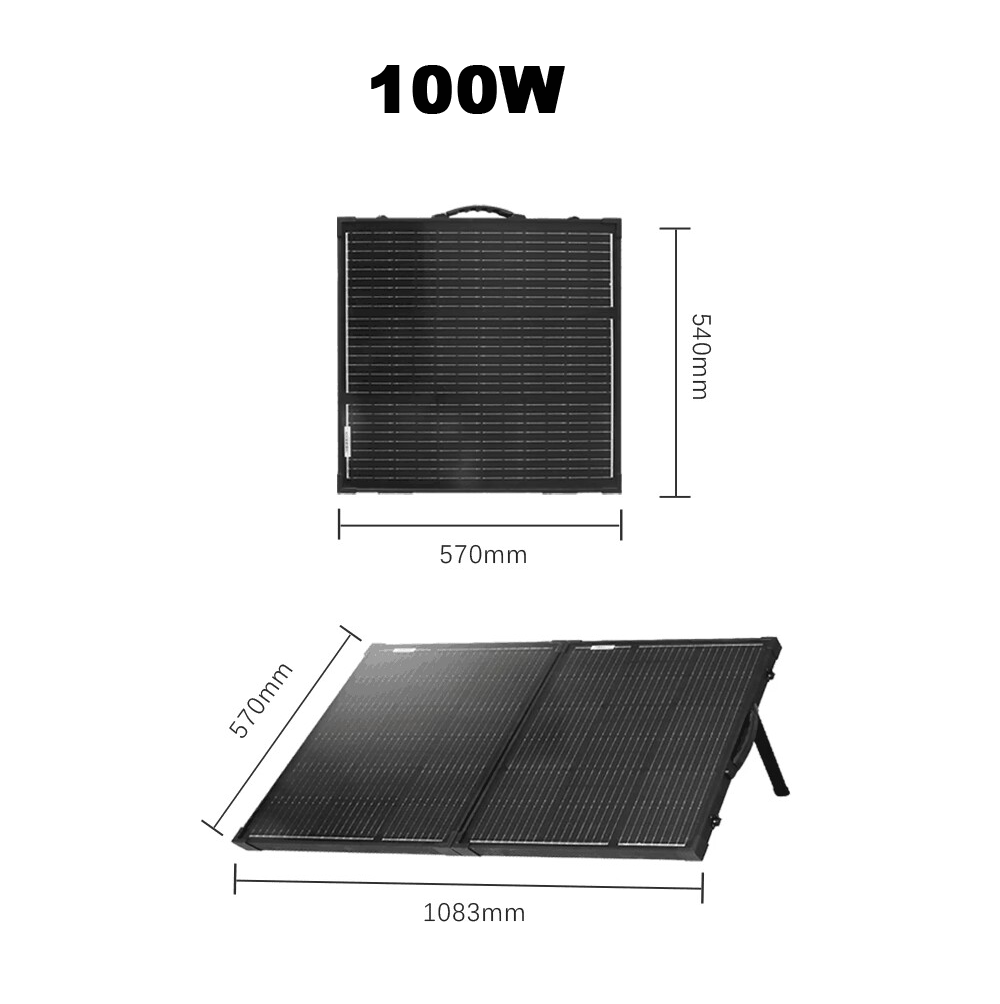 60W/100W Portable Folding Solar Panels For Outdoor