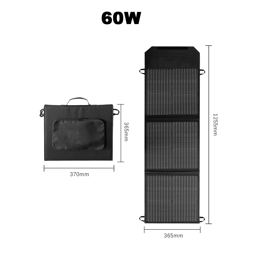 60W/100W Portable Folding Solar Panels For Outdoor