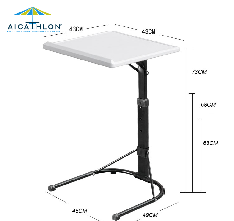 Wholesale Folding Adjustable Office Computer Table Personal Use Teleworking Side Table with Stand