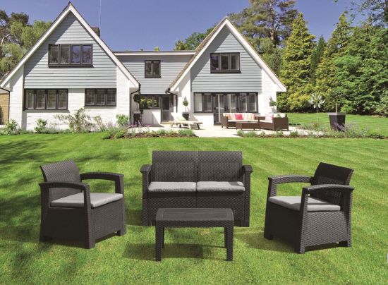 PP Plastic Garden Rattan Sofa Sets: Lightweight and Portable Seating Solutions