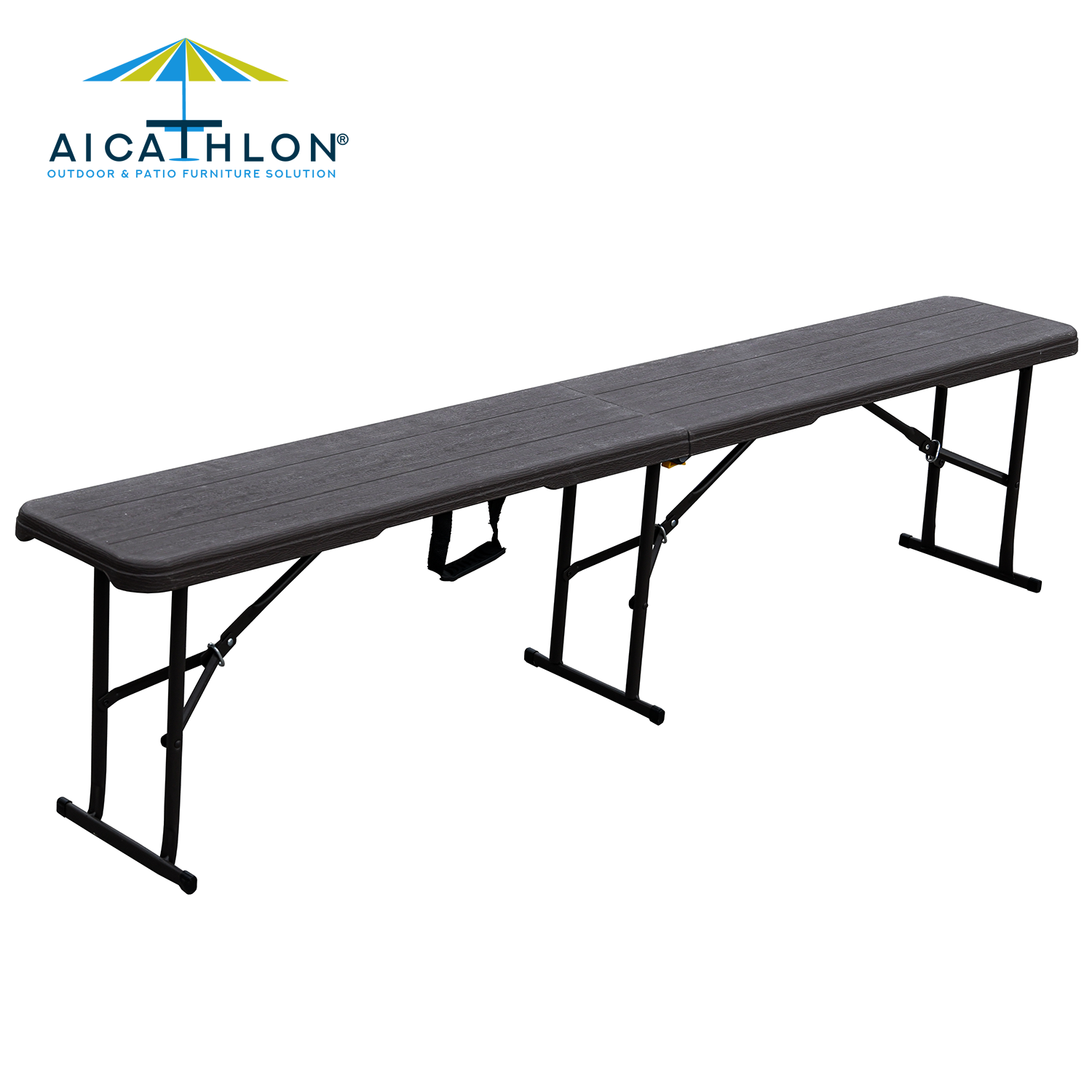 6 Feet Plastic Folding Portable Bench Factory with Carrying Handle for Garden