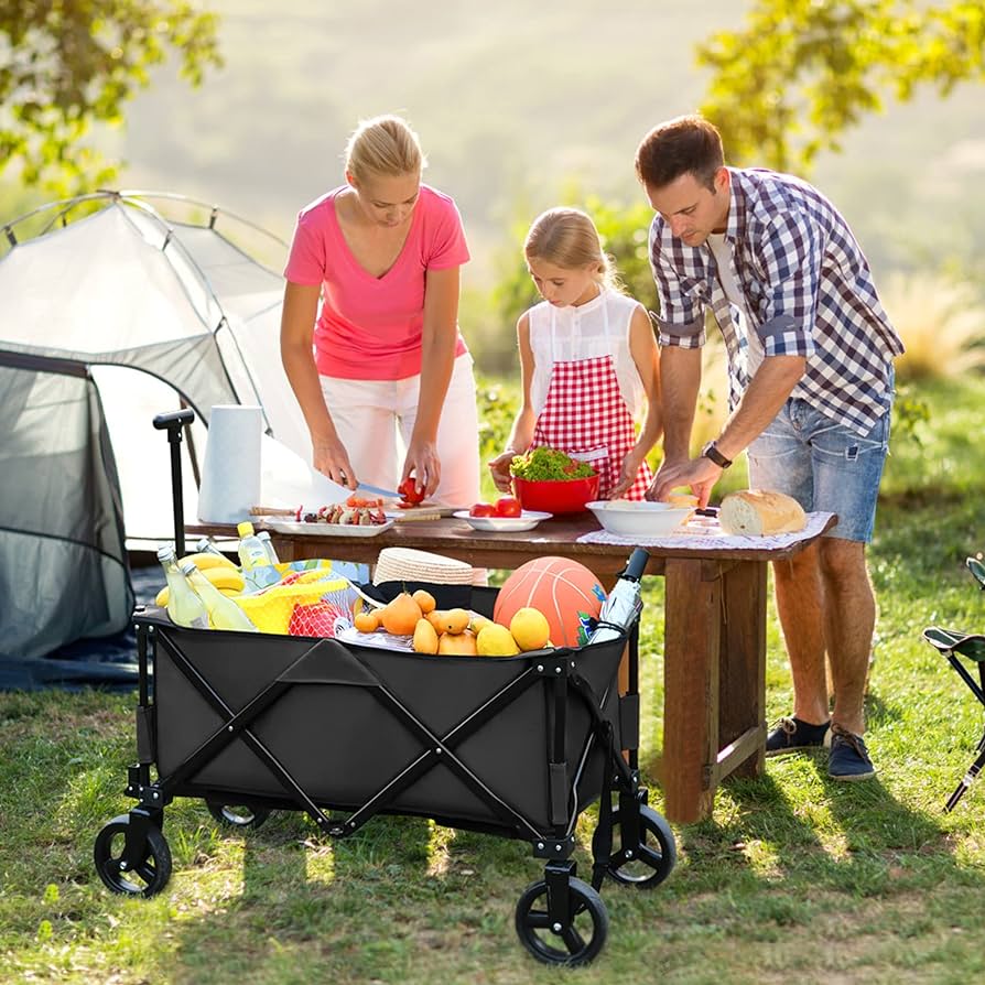 Sturdy Support: The Dependable Performance of Solid Wheels in Camping Folding Wagons
