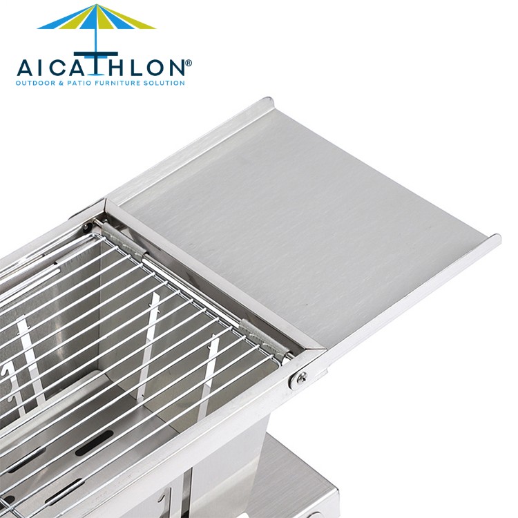 Oem Outdoor 304 Stainless Steel Barbecue Household Small Size Folding Portable Charcoal Bbq Grill Camping Stove