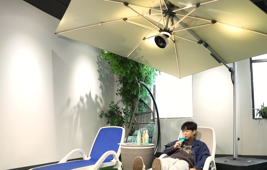 Ai-Cathlon 6-in-1 Solar Patio Umbrella Ai-Cathlon 6-in-1 Solar Patio Umbrella